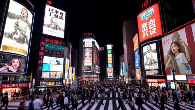 famous tokyo shibuya crossing